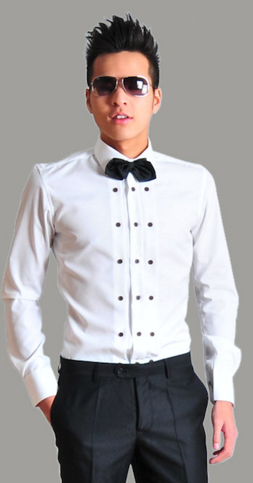 MT 3-buttons Tuxedo Shirt